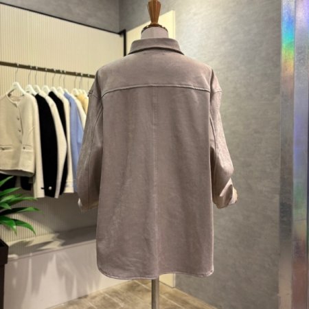 세무 박시 카라 재킷