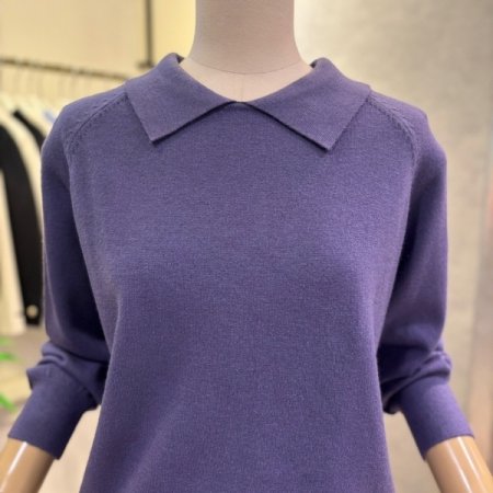 나비 카라 니트