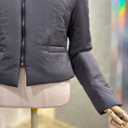 라운드 패딩 크롭 점퍼