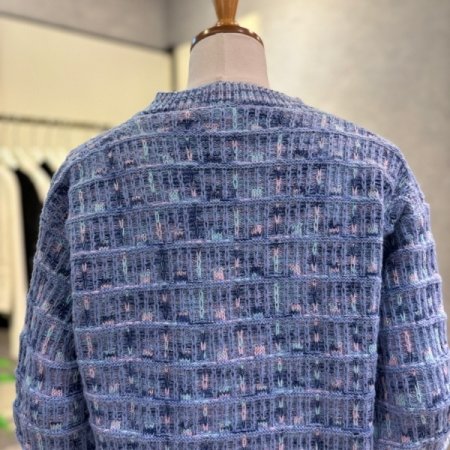 컬러 믹스 라운드 가디건