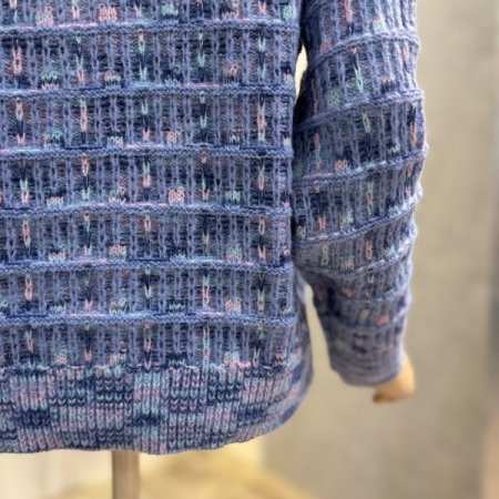 컬러 믹스 라운드 가디건