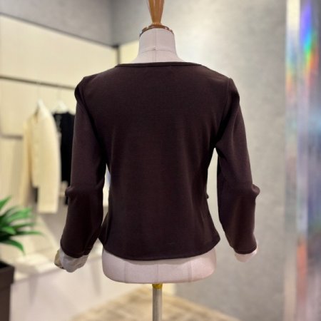 레이어드 배색 티셔츠