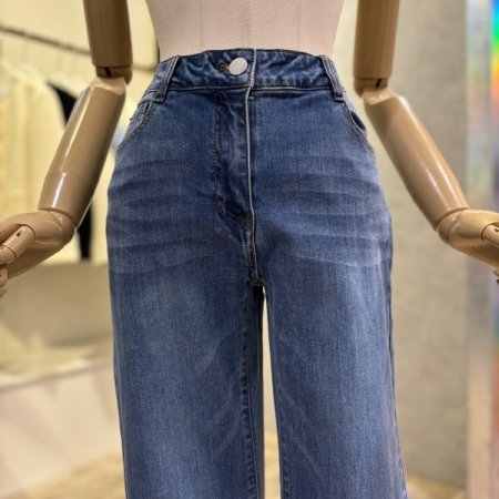 속밴딩 빈티지 청바지