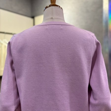 베이직 컬러 라운드 니트