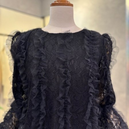 시스루 레이스 블라우스