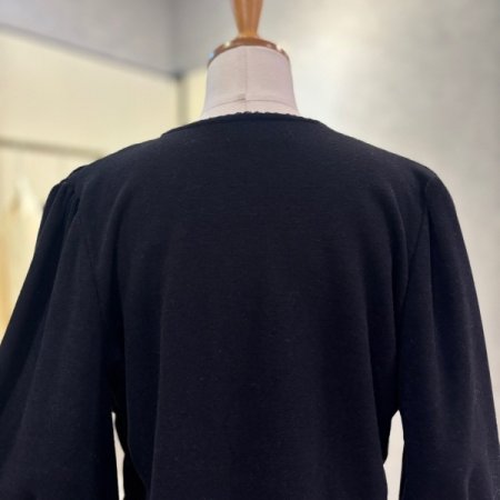 셔링 라인 벨로아 블라우스