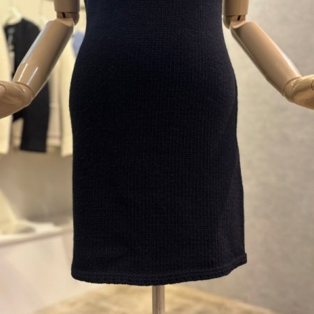 라운드 반팔 미니 원피스