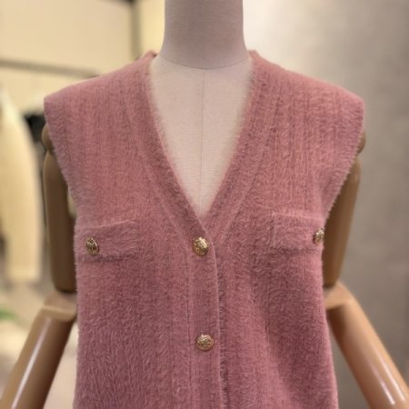 부클 브이넥 베스트