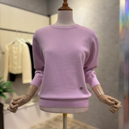 컬러 라운드 니트