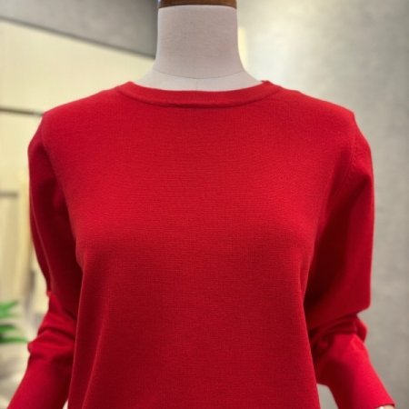 컬러 라운드 니트