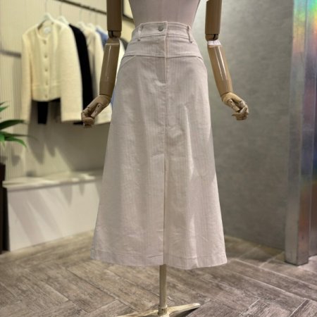 골덴 H라인 롱 스커트