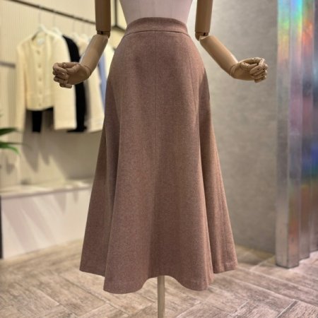 모혼방 플레어 롱 스커트