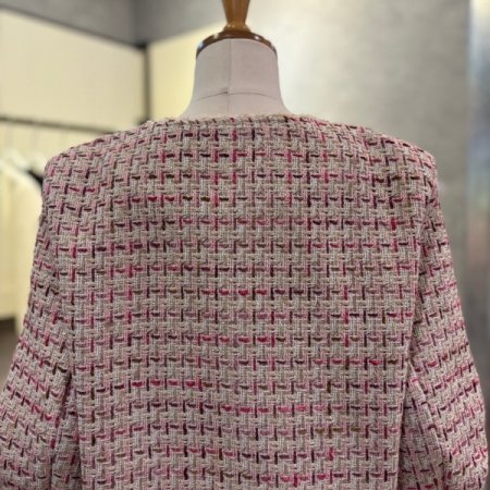 부클 라인 포켓 트위드 컬러 재킷