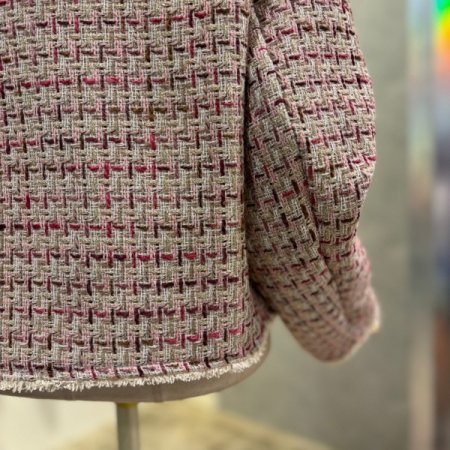 부클 라인 포켓 트위드 컬러 재킷