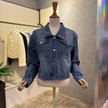 나그랑 크롭 데님 재킷