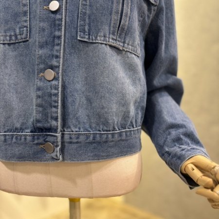 나그랑 크롭 데님 재킷
