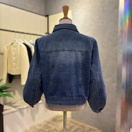 나그랑 크롭 데님 재킷