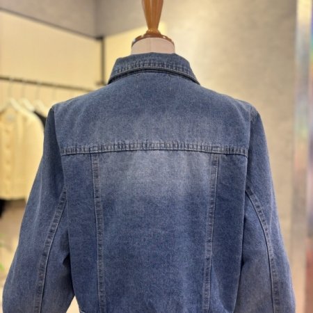 나그랑 크롭 데님 재킷