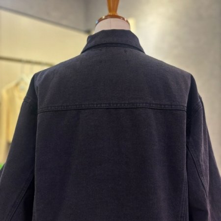 나그랑 크롭 블랙 데님 재킷