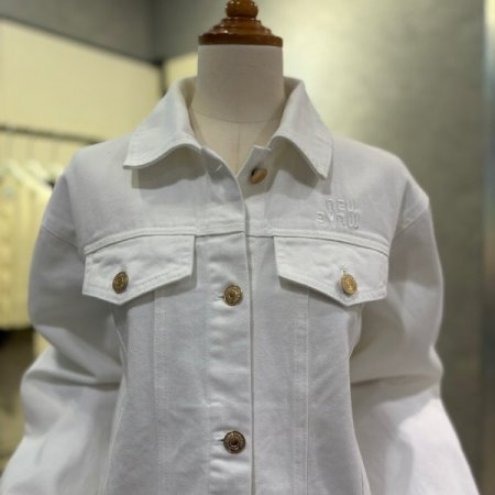 빈티지 화이트 데님 재킷