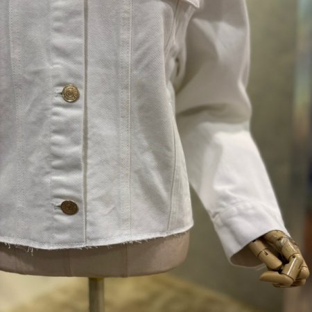 빈티지 화이트 데님 재킷