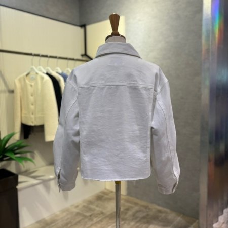 빈티지 화이트 데님 재킷