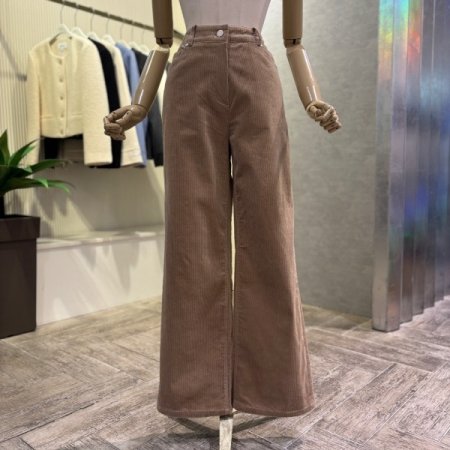 코듀로이 와이드 일자 팬츠
