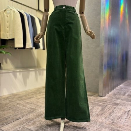 코듀로이 와이드 일자 팬츠