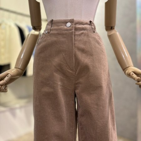 코듀로이 와이드 일자 팬츠