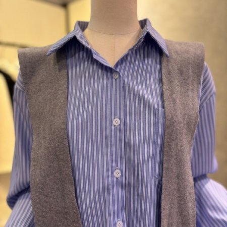 숄머플러 셋업 스타라이프 셔츠