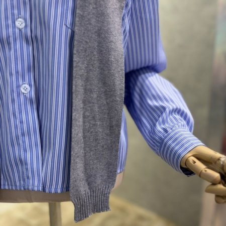 숄머플러 셋업 스타라이프 셔츠