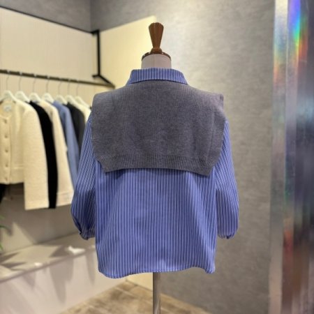 숄머플러 셋업 스타라이프 셔츠
