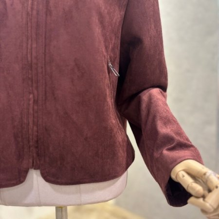 크롭 세무 라운드 재킷