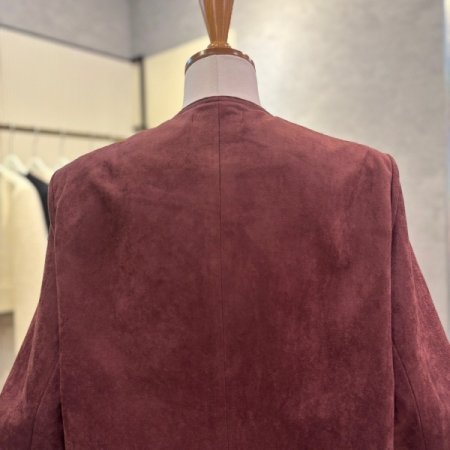 크롭 세무 라운드 재킷