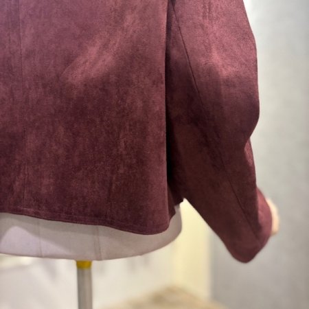 크롭 세무 라운드 재킷