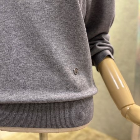 모달 혼방 라운드 니트