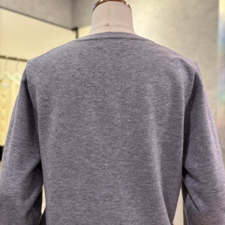 모달 혼방 라운드 니트