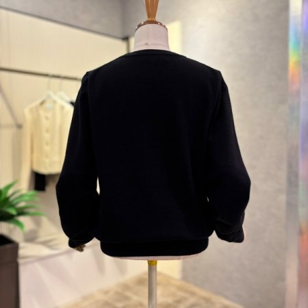 모달 혼방 컬러 라운드 니트