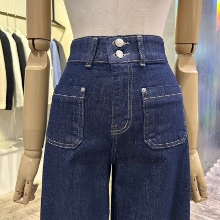 속밴딩 포켓 데님 팬츠