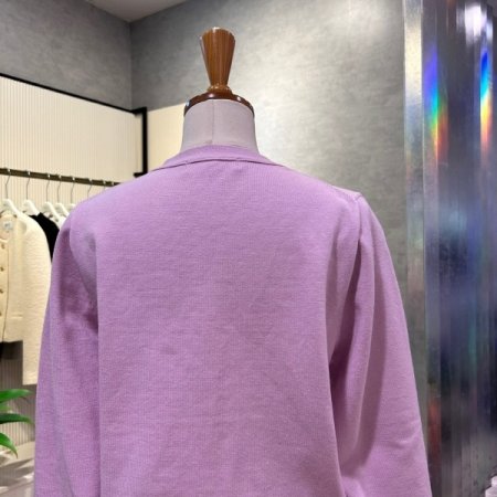 V넥 단추 니트 가디건