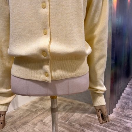 라운드 단추 니트 가디건