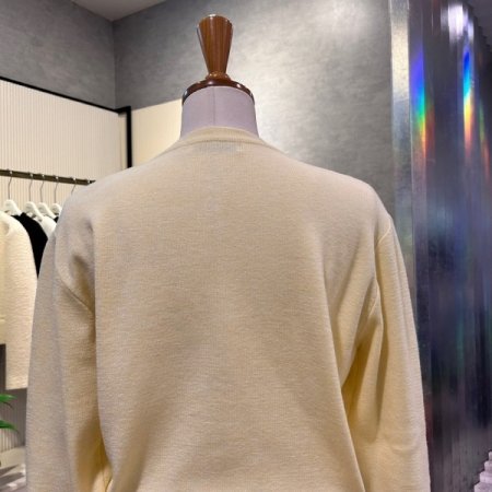 라운드 단추 니트 가디건