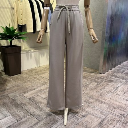 밴딩 라인 케주얼 팬츠