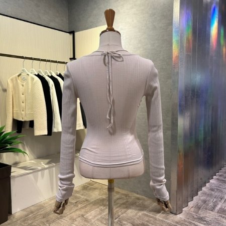 레이어드 셔링 골지 티셔츠