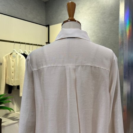 베이직 시스루 블라우스