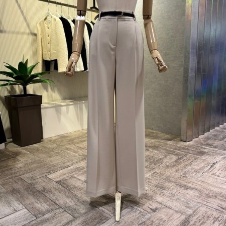 원턱 벨티드 셋업 정장 팬츠