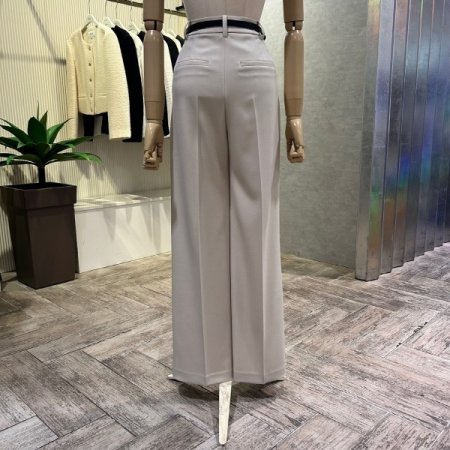 원턱 벨티드 셋업 정장 팬츠