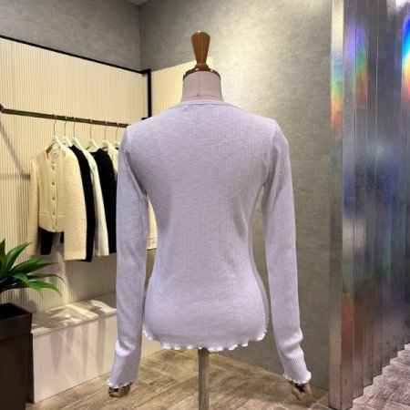 골지 라인 셔링 티셔츠