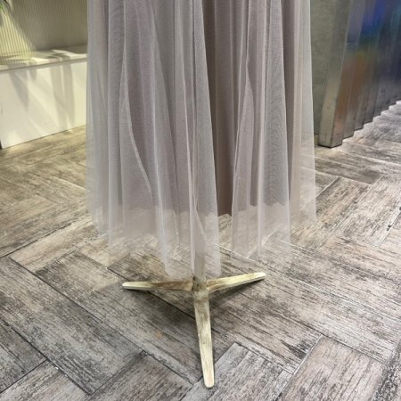 밴딩 레이어드 샤 롱 스커트