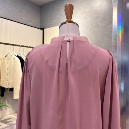 쉬폰 빅 리본 블라우스